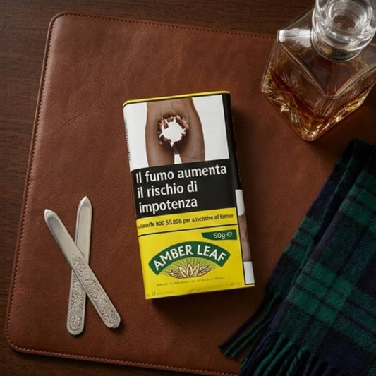 (New Arrive)Amber Leaf Hand Rolling Tobacco (Original)– 50g Pouch