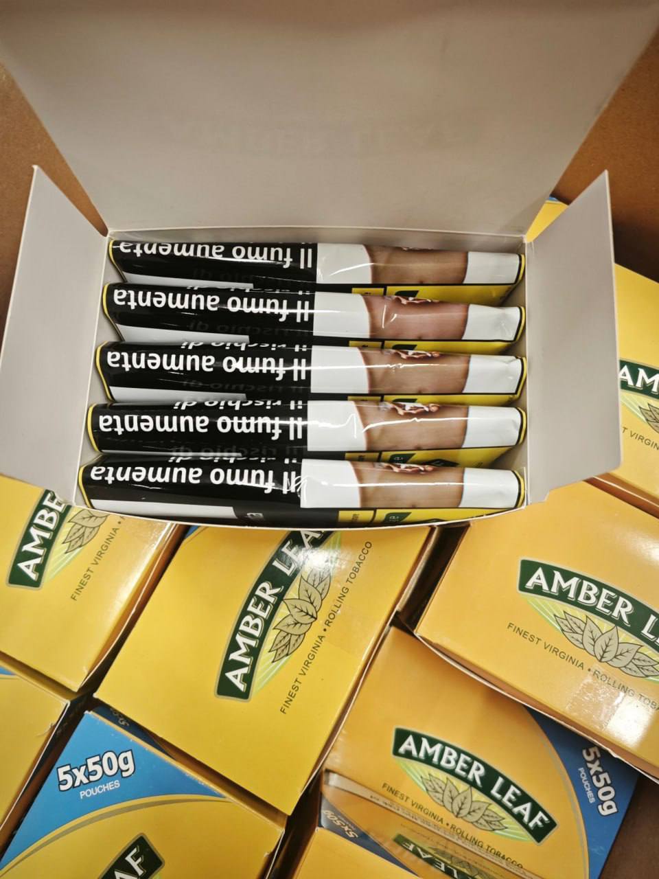 (New Arrive)Amber Leaf Hand Rolling Tobacco (Original)– 50g Pouch