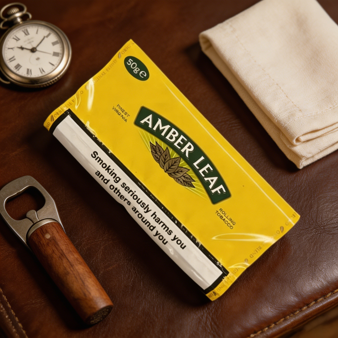 Amber Leaf Hand Rolling Tobacco (Original) – 50g Pouch